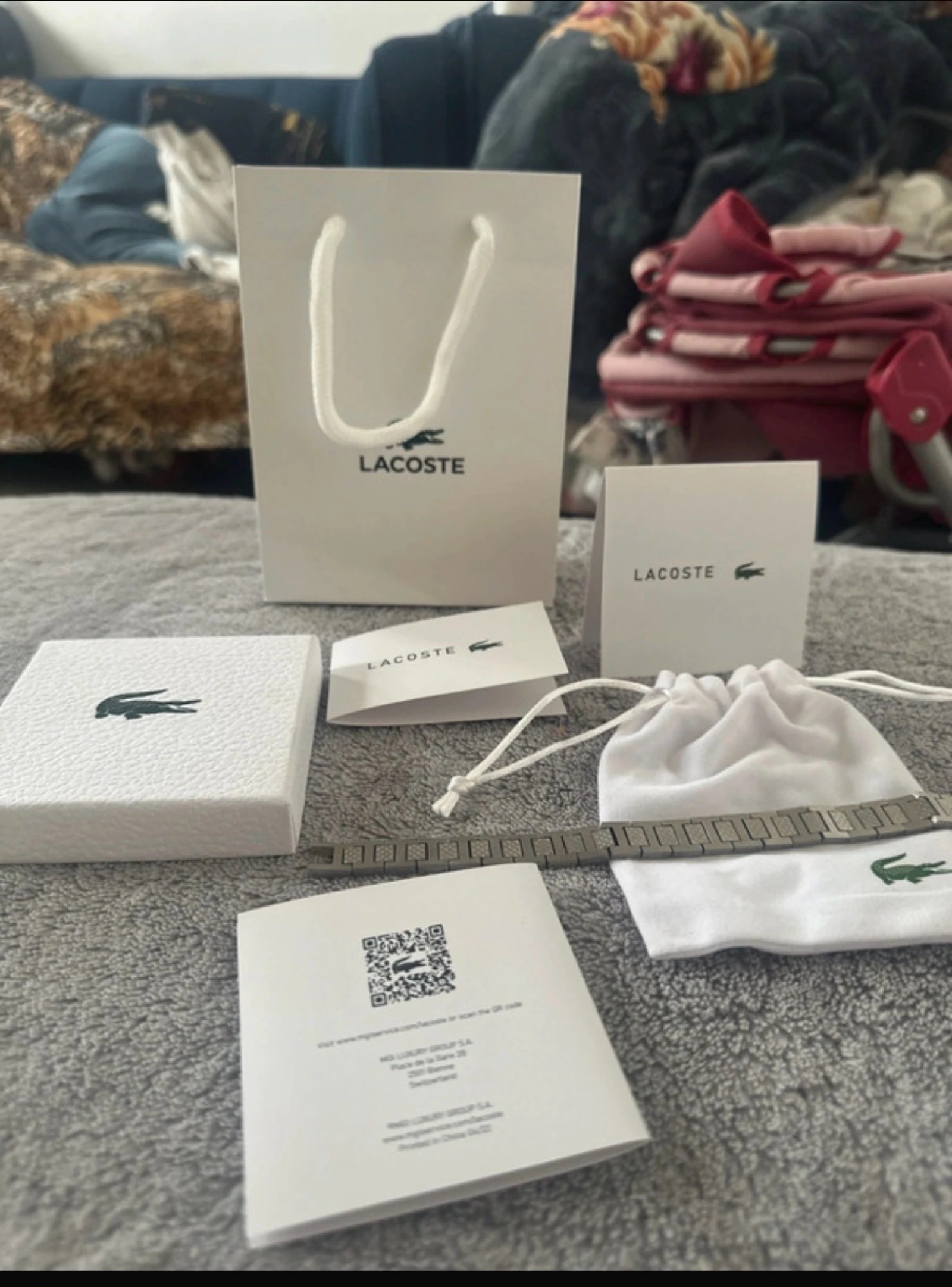 Pulseiras Lacoste prateadas – photo 2